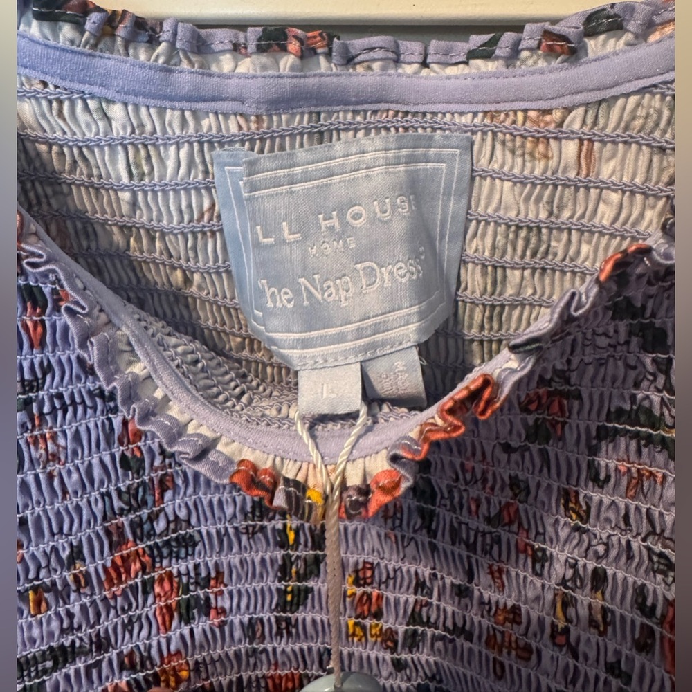 Hill House Blue and Orange Floral Midi Dress - Picture 9 of 9